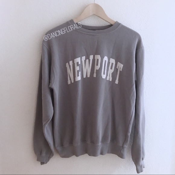 Brandy Melville Sweaters - Brandy Melville Erica Newport Graphic blue sweater